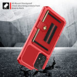 For Samsung Galaxy S20 ZM06 Card Bag TPU + Leather Phone Case(Red)