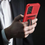 For Samsung Galaxy S20 ZM06 Card Bag TPU + Leather Phone Case(Red)