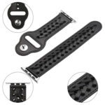 Woven Watch Strap For Apple Watch Ultra 49mm / Series 8&7 45mm / SE 2&6&SE&5&4 44mm / 3&2&1 42mm(Black)