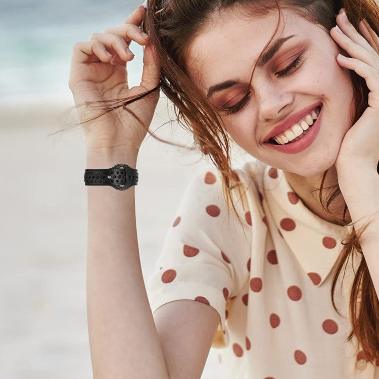 Woven Watch Strap For Apple Watch Series 8&7 41mm / SE 2&6&SE&5&4 40mm / 3&2&1 38mm(Black)