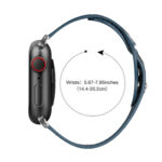 Woven Watch Strap For Apple Watch Series 8&7 41mm / SE 2&6&SE&5&4 40mm / 3&2&1 38mm(Blue)