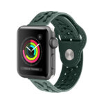 Woven Watch Strap For Apple Watch Series 8&7 41mm / SE 2&6&SE&5&4 40mm / 3&2&1 38mm(Green)