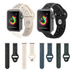 Woven Watch Strap For Apple Watch Series 8&7 41mm / SE 2&6&SE&5&4 40mm / 3&2&1 38mm(White)
