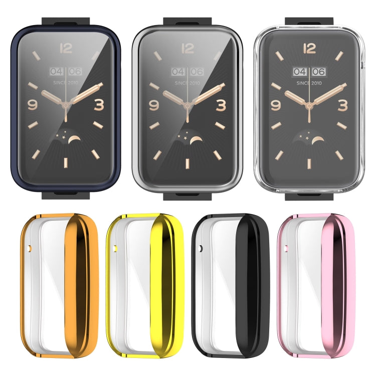 For Xiaomi Mi Band 7 Pro Full Coverage TPU Electroplating Protective Case(Black)