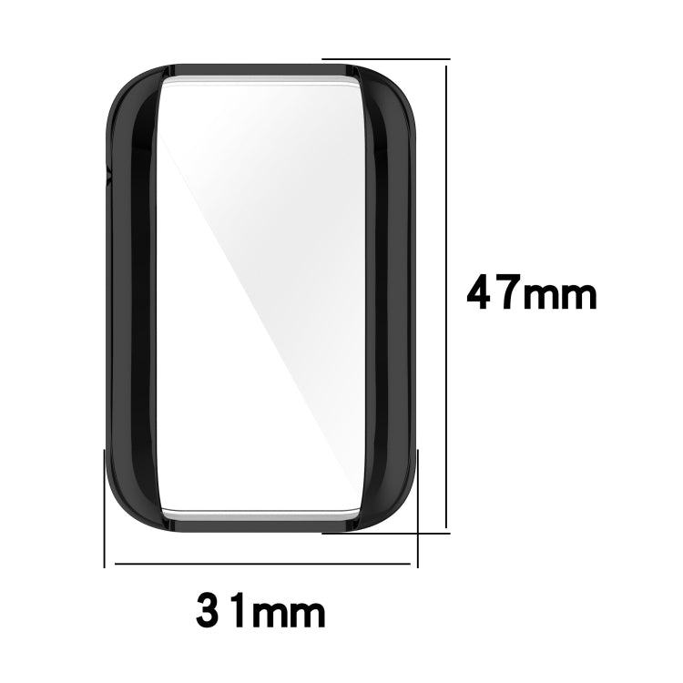 For Xiaomi Mi Band 7 Pro Full Coverage TPU Electroplating Protective Case(Black)