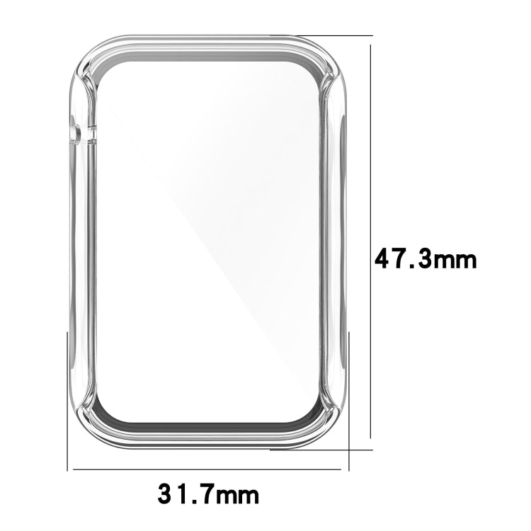 For Xiaomi Mi Band 7 Pro PC+ Toughened Film Fully Enclosed Protective Watch Case(White)