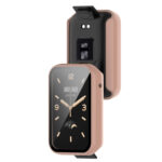 For Xiaomi Mi Band 7 Pro PC+ Toughened Film Fully Enclosed Protective Watch Case(Pink)