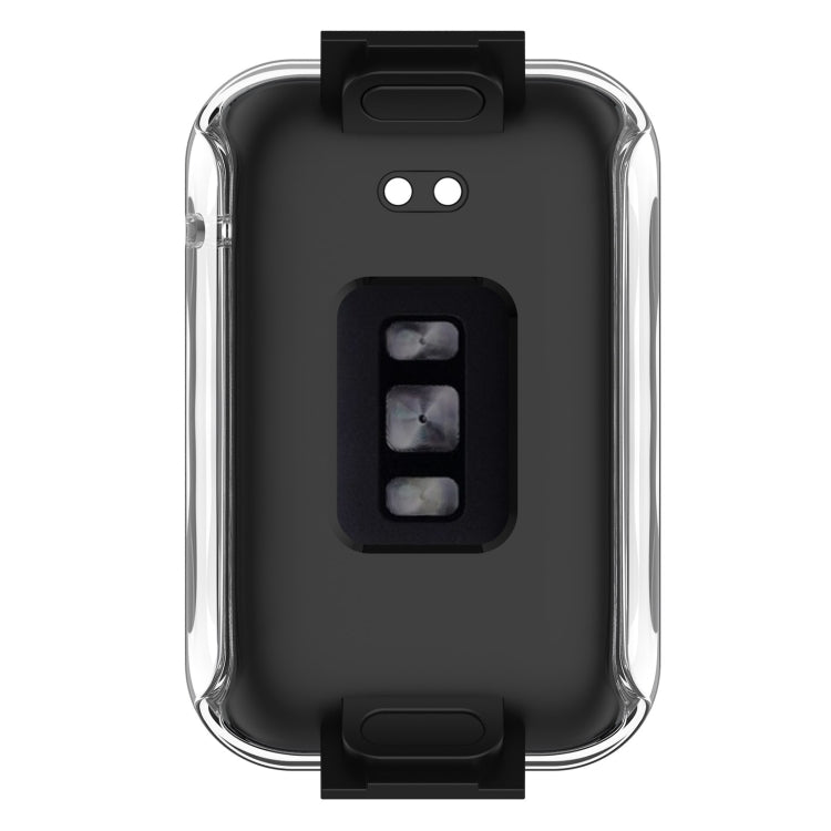 For Xiaomi Mi Band 7 Pro PC+ Toughened Film Fully Enclosed Protective Watch Case(Transparent White)