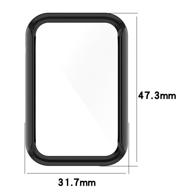 For Xiaomi Mi Band 7 Pro PC+ Toughened Film Fully Enclosed Protective Watch Case(Transparent White)