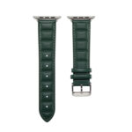 Genuine Leather Watch Band For Apple Watch Series 8&7 41mm / SE 2&6&SE&5&4 40mm / 3&2&1 38mm(Green)