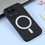 For iPhone 14 Pro Liquid Silicone Magsafe Phone Case(Black)