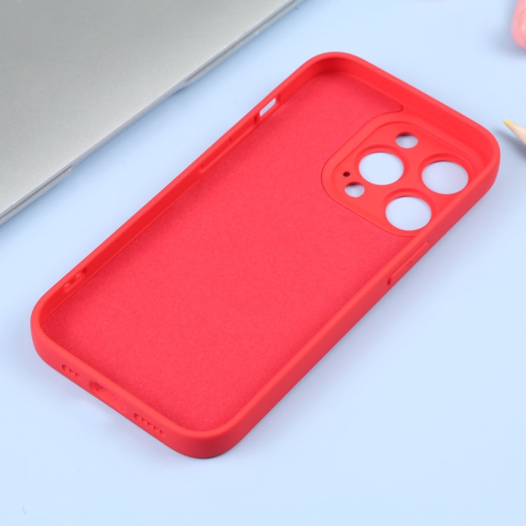 For iPhone 14 Pro Max Liquid Silicone Magsafe Phone Case (Red)