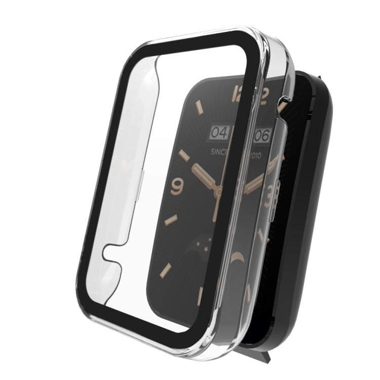 For Xiaomi Mi Band 7 Pro PC + Tempered Glass Integrated Watch Case(Black)