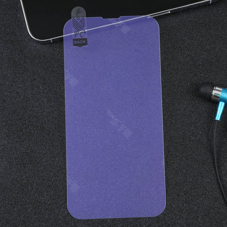 For iPhone 13 / 13 Pro Purple Light Eye Protection Tempered Glass Film