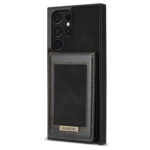 For Samsung Galaxy S22 Ultra 5G N.Bekus Vertical Flip Card Slot RFID Phone Case(Black)