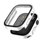 Life Waterproof 2 in 1 PC Frame + Tempered Glass Protective Case For Apple Watch Series 8 / 7 45mm(White)