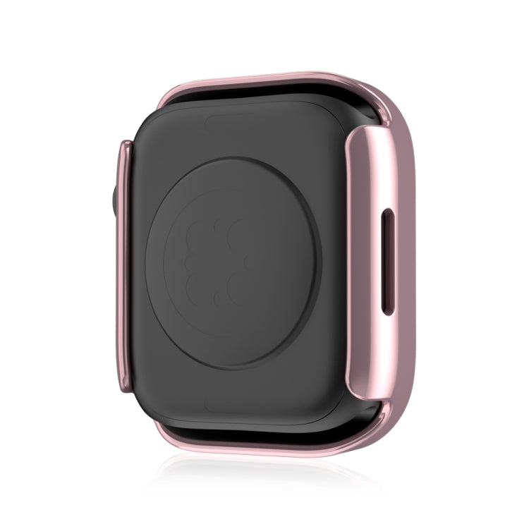 Life Waterproof 2 in 1 PC Frame + Tempered Glass Protective Case For Apple Watch Series 8 / 7 45mm(Pink)