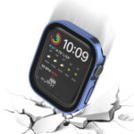 Life Waterproof 2 in 1 PC Frame + Tempered Glass Protective Case For Apple Watch Series 8 / 7 45mm(Blue)