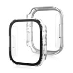 Life Waterproof Frosted 2 in 1 PC Frame + Tempered Glass Protective Case For Apple Watch Series 8 / 7 45mm(Transparent)