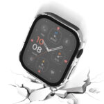 Life Waterproof Frosted 2 in 1 PC Frame + Tempered Glass Protective Case For Apple Watch Series 6 / 5 / 4 / SE 40mm(Transparent)