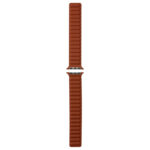 Magnetic Two-color Loop Slim Leather Watch Band For Apple Watch Series 8&7 41mm / SE 2&6&SE&5&4 40mm / 3&2&1 38mm(Saddle Brown)