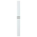 Magnetic Two-color Loop Slim Leather Watch Band For Apple Watch Series 8&7 41mm / SE 2&6&SE&5&4 40mm / 3&2&1 38mm(White)