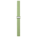 Magnetic Two-color Loop Slim Leather Watch Band For Apple Watch Series 8&7 41mm / SE 2&6&SE&5&4 40mm / 3&2&1 38mm(Grass Green)