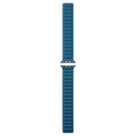 Magnetic Two-color Loop Slim Leather Watch Band For Apple Watch Series 8&7 41mm / SE 2&6&SE&5&4 40mm / 3&2&1 38mm(Cape Blue)