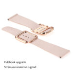 Black Square Buckle Silicone Watch Band For Apple Watch Series 8&7 41mm / SE 2&6&SE&5&4 40mm / 3&2&1 38mm(Cloud Grey)
