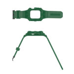 Integrated Silicone Watch Band For Apple Watch Series 8&7 45mm / SE 2&6&SE&5&4 44mm / 3&2&1 42mm(Olive Green)