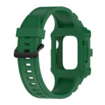 Integrated Silicone Watch Band For Apple Watch Series 8&7 41mm / SE 2&6&SE&5&4 40mm / 3&2&1 38mm(Olive Green)