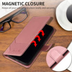 For Samsung Galaxy S20 GQUTROBE Skin Feel Magnetic Leather Phone Case(Rose Gold)