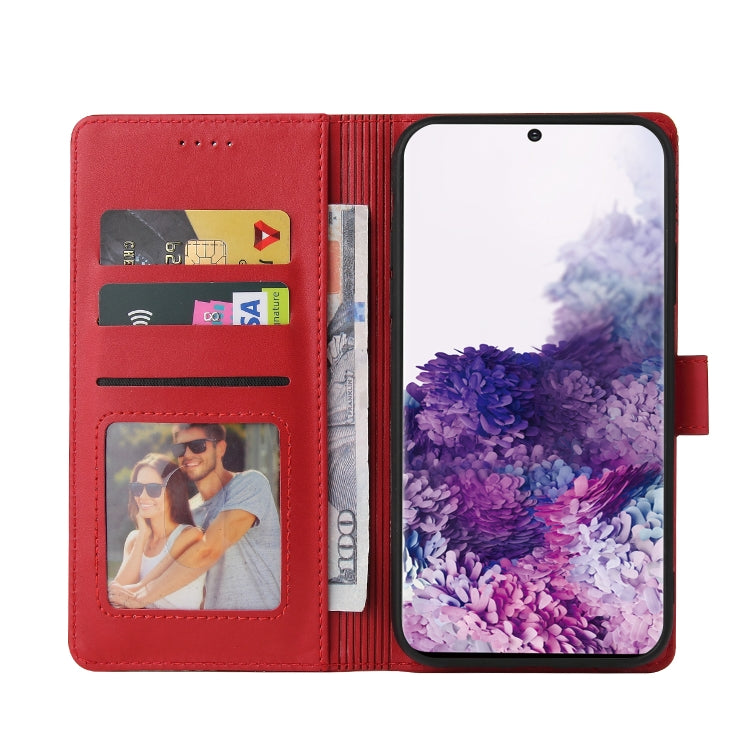 For Samsung Galaxy S20 GQUTROBE Skin Feel Magnetic Leather Phone Case(Red)