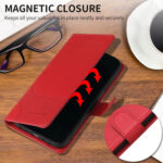 For Samsung Galaxy S20 GQUTROBE Skin Feel Magnetic Leather Phone Case(Red)