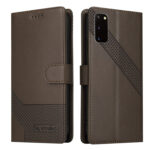 For Samsung Galaxy S20 GQUTROBE Skin Feel Magnetic Leather Phone Case(Brown)