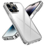 For iPhone 14 Pro Max Transparent Armor Phone Case (Transparent)