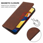 For Xiaomi Redmi Note 11 5G Magnetic Closure Leather Phone Case(Brown)