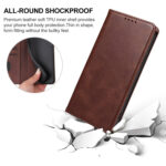 For Xiaomi Redmi Note 11 5G Magnetic Closure Leather Phone Case(Brown)