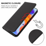 For Xiaomi Redmi Note 11 Pro 5G Magnetic Closure Leather Phone Case(Black)