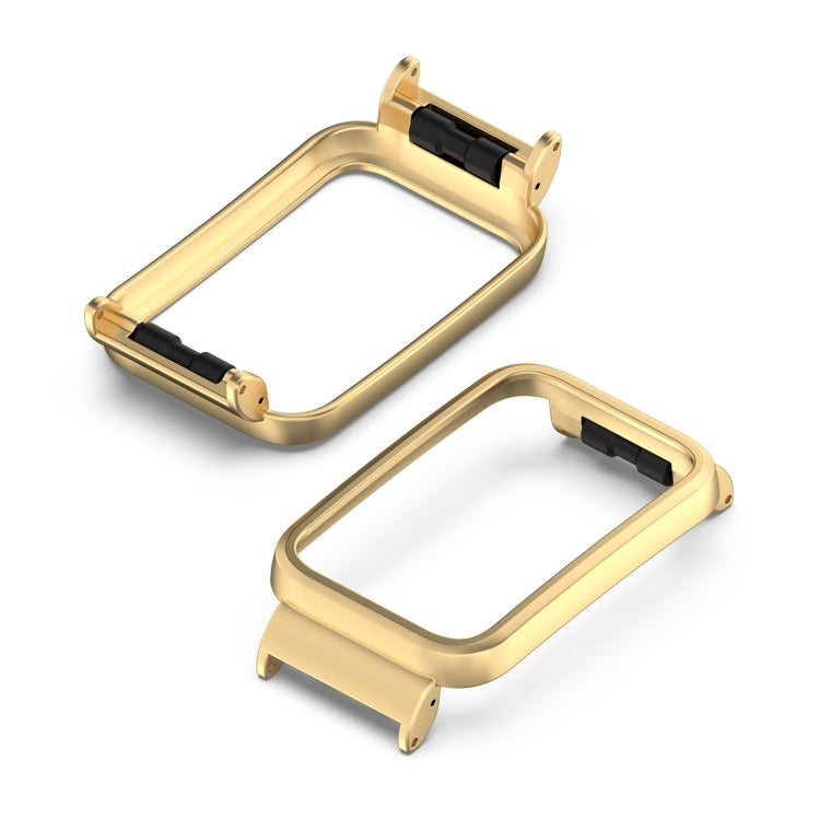 For Xiaomi Mi Band 7 Pro Metal Frame Watch Protective Case(Gold)