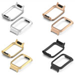 For Xiaomi Mi Band 7 Pro Metal Frame Watch Protective Case(Rose Gold)