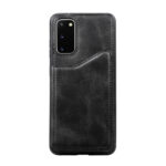 For Galaxy S20 Calf Texture Horizontal Flip Leather Case with Holder & Card Slots & Frame(Black)