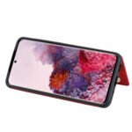 For Galaxy S20 Calf Texture Horizontal Flip Leather Case with Holder & Card Slots & Frame(Red)