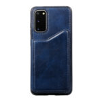 For Galaxy S20 Calf Texture Horizontal Flip Leather Case with Holder & Card Slots & Frame(Blue)