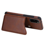 For Galaxy S20 Calf Texture Horizontal Flip Leather Case with Holder & Card Slots & Frame(Coffee)