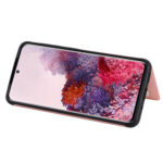 For Galaxy S20 Calf Texture Horizontal Flip Leather Case with Holder & Card Slots & Frame(Rose Gold)