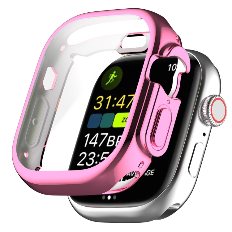 TPU All-inclusive Electroplating Protective Case For Apple Watch Ultra 49mm(Pink)