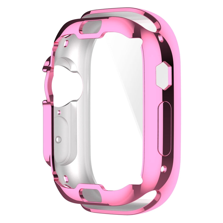 TPU All-inclusive Electroplating Protective Case For Apple Watch Ultra 49mm(Pink)