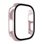 Tempered Glass Film PC Watch Case For Apple Watch Ultra 49mm(Rose Gold)