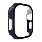 Tempered Glass Film PC Watch Case For Apple Watch Ultra 49mm(Midnight Blue)